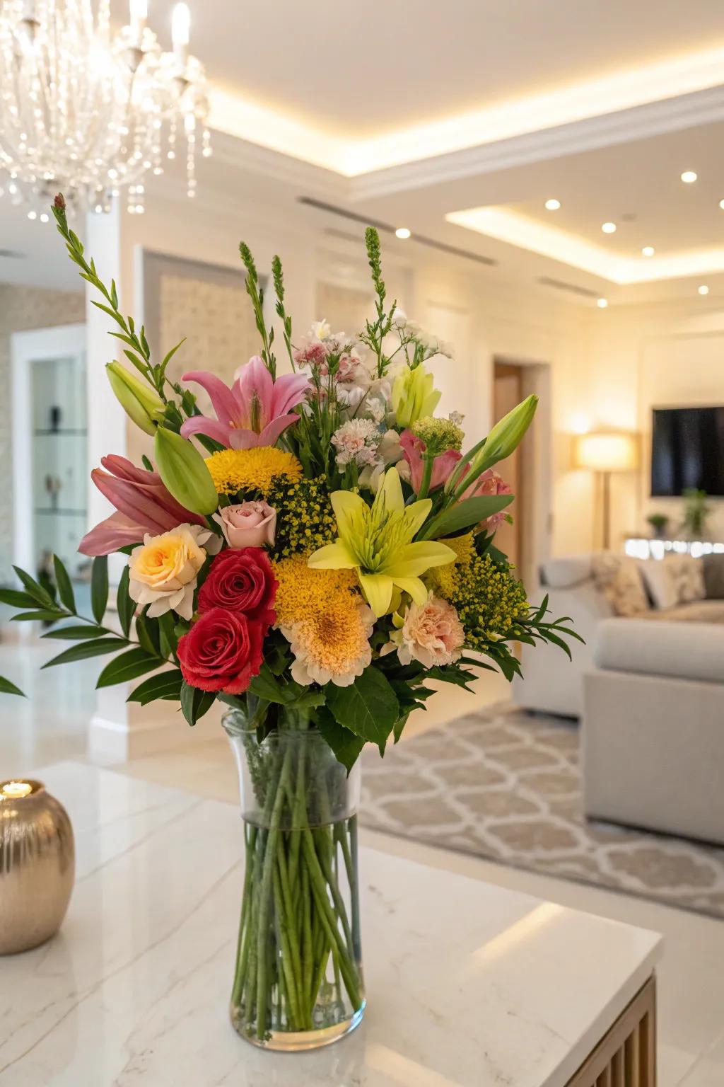 A customized bouquet tailored to the recipient's individual tastes.