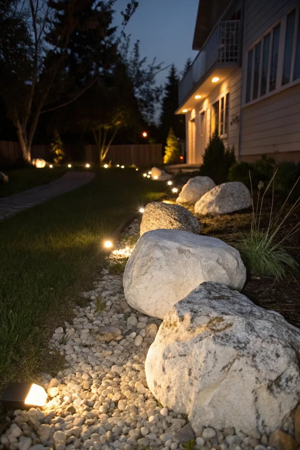 Forge an enchanting radiance with alabaster stones and illumination.