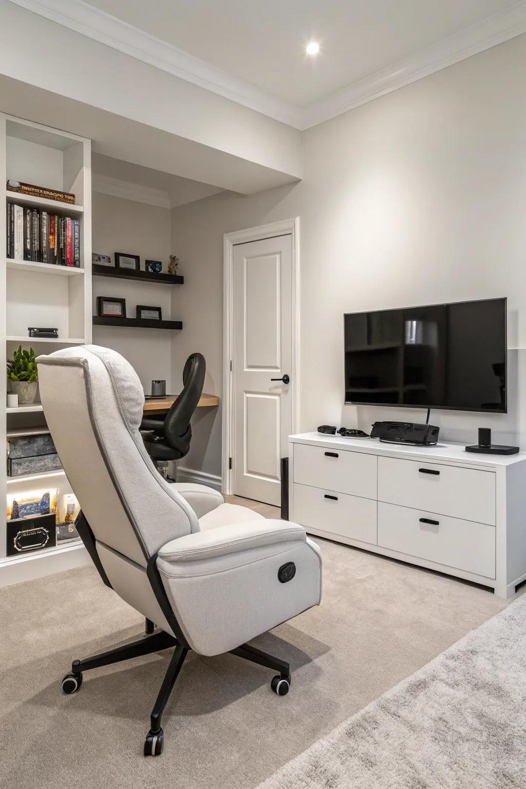 A minimalist strategy maintains focus on gaming.