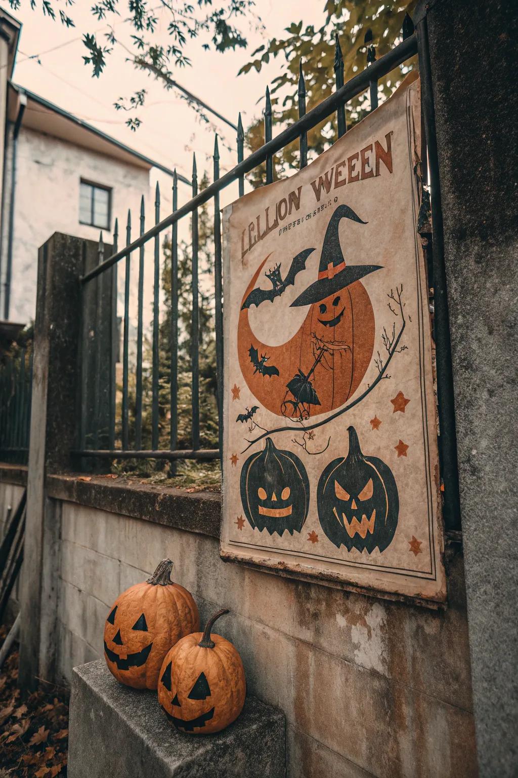 Timeless Halloween allure poster for a nostalgic touch.