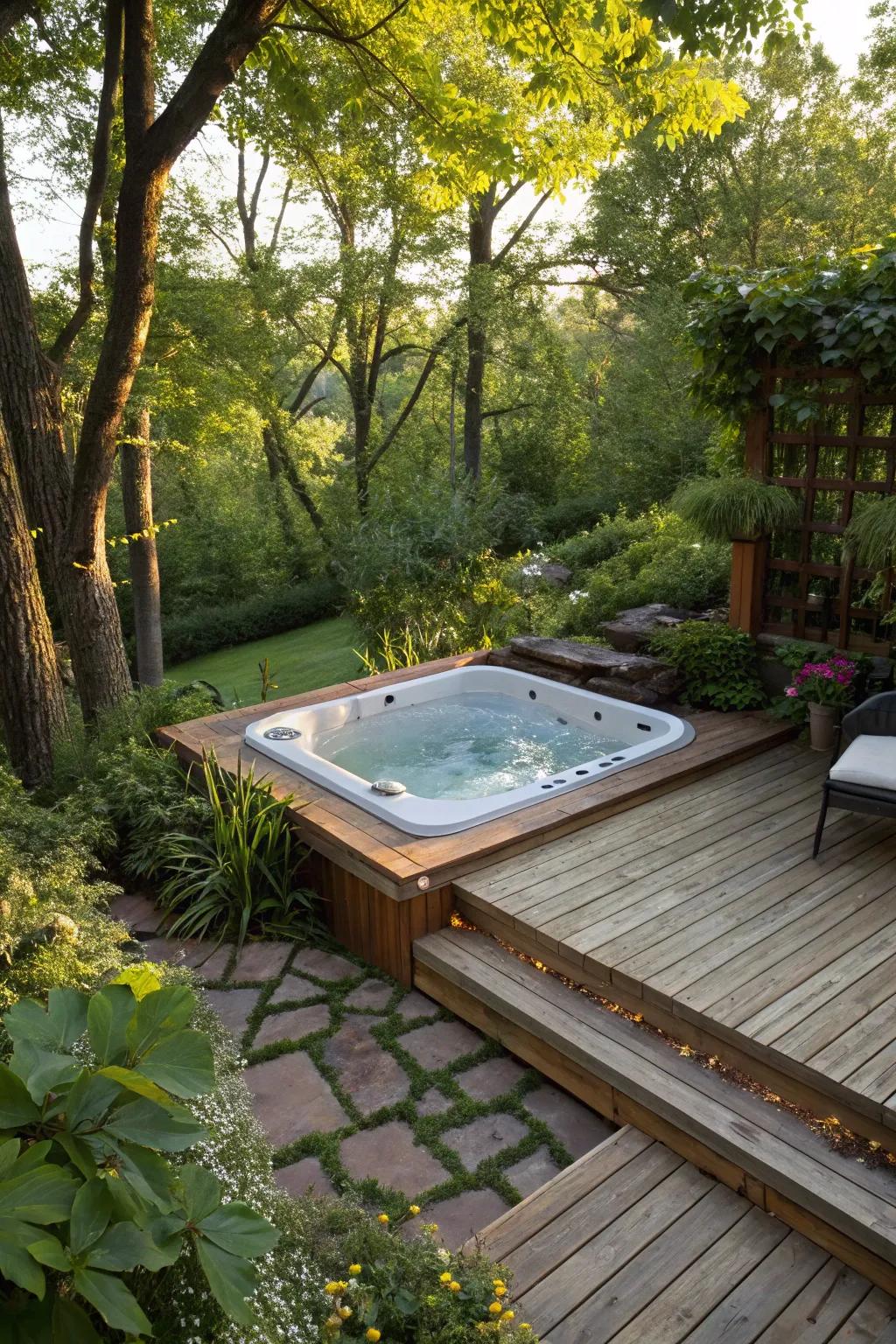 A submerged design offers a fluid and integrated appearance.