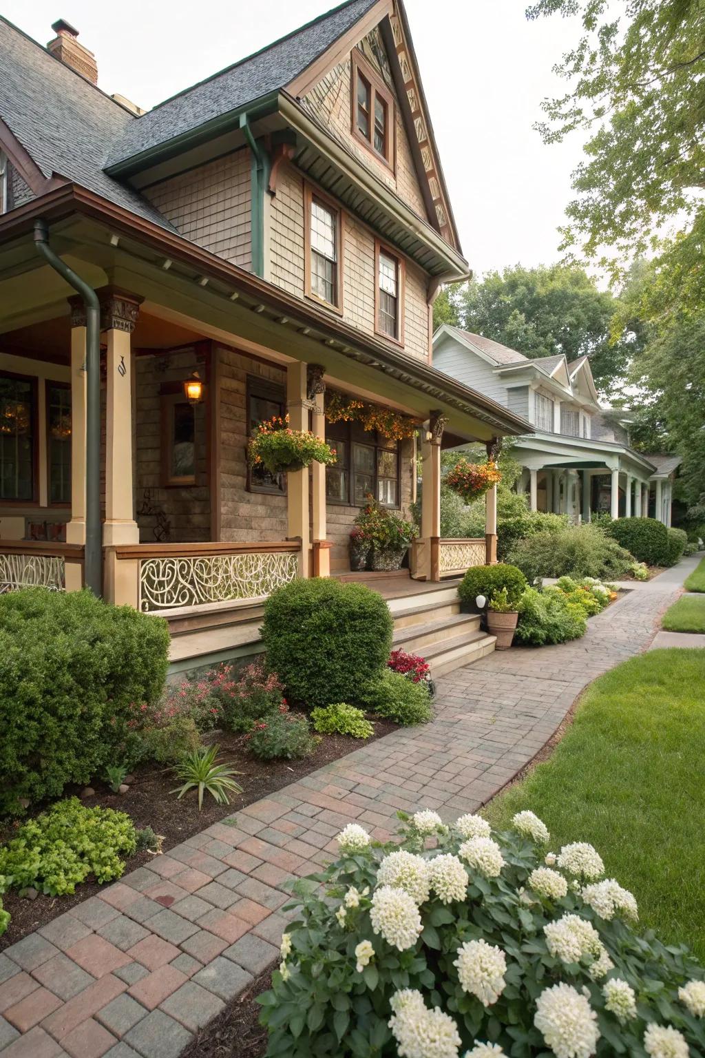 Craftsman-style trim adds warmth and charm.