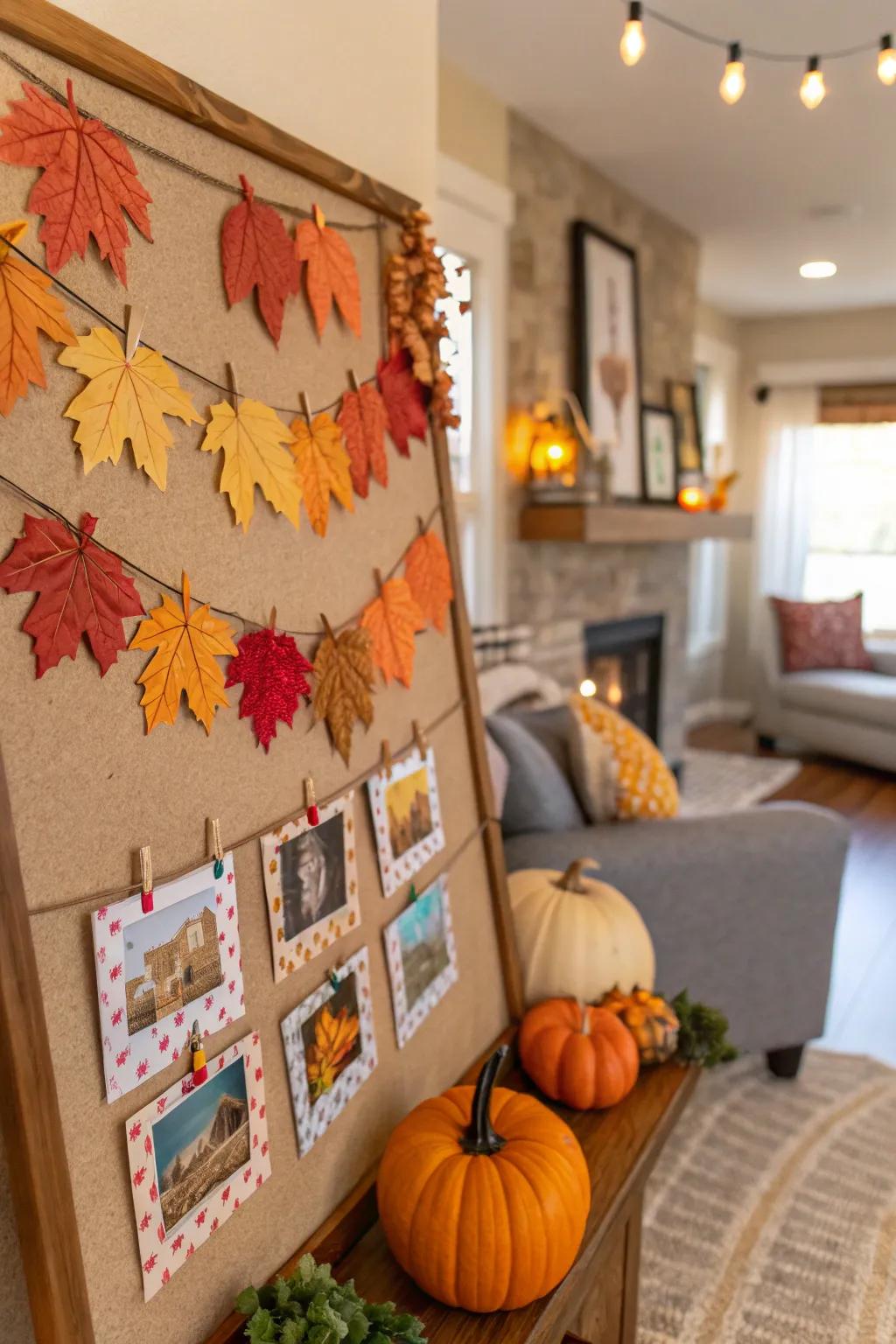 Mark the seasons using a festive bulletin hub exhibit.