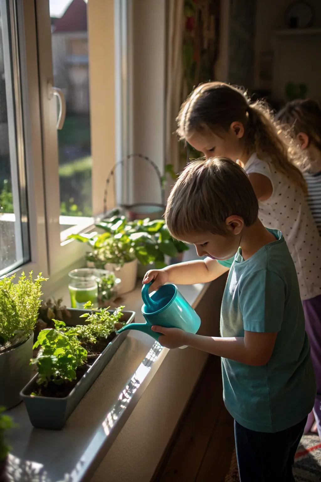 Home planting enables caring with love.