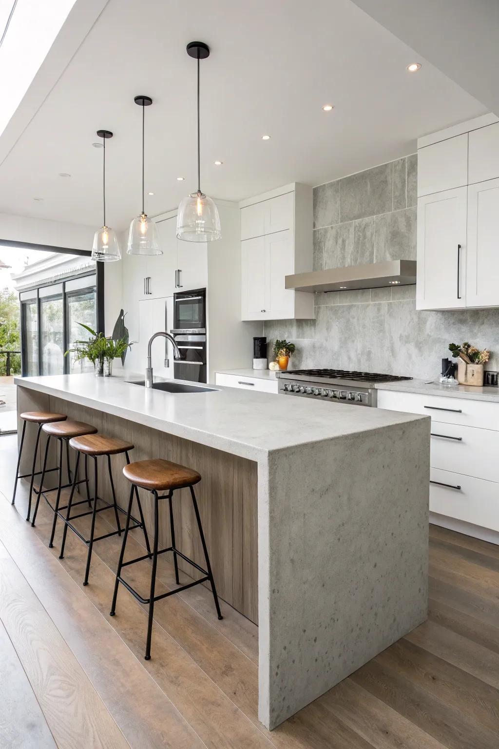 Hardstone overlays provide a smooth, modern aesthetic for any kitchen.