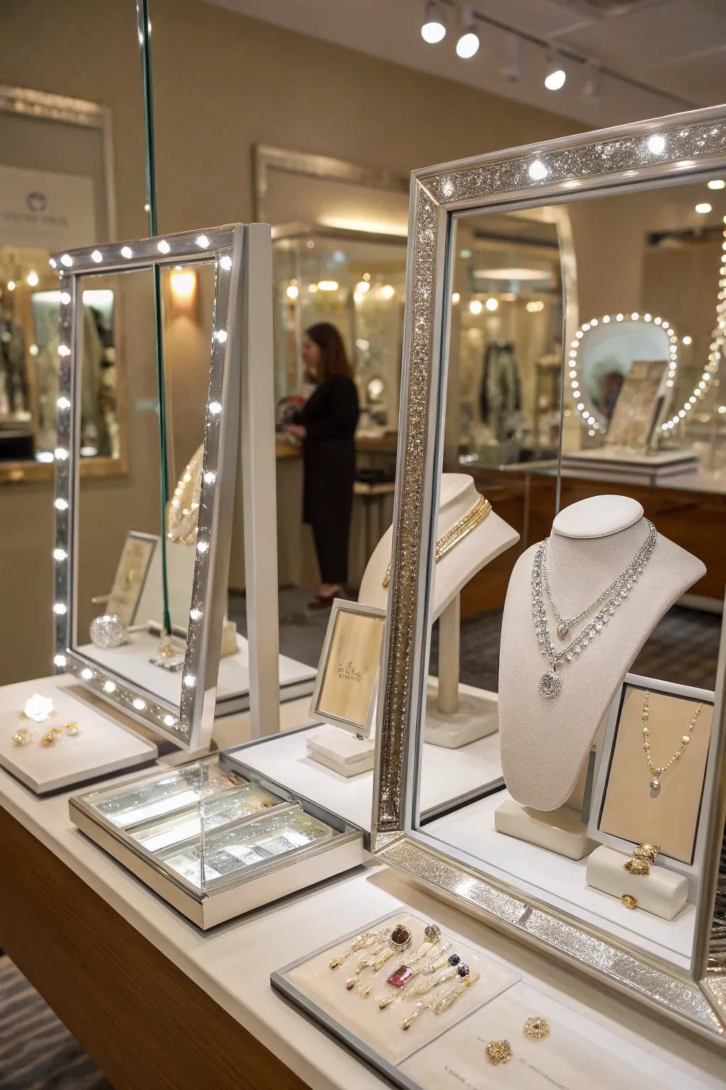 Encourage interaction and discovery with strategically placed mirrors.