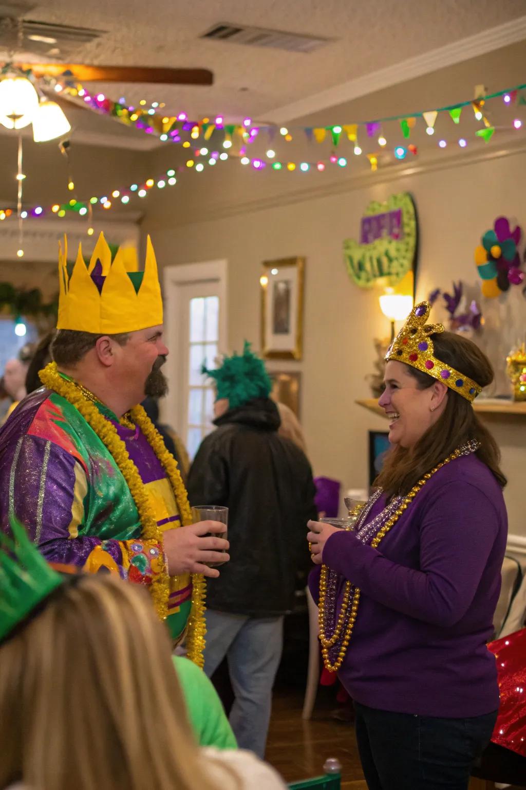 A headgear challenge celebrates creativity and festive mood