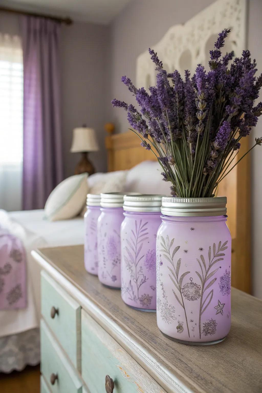 Iced glass containers for a shard of grace.