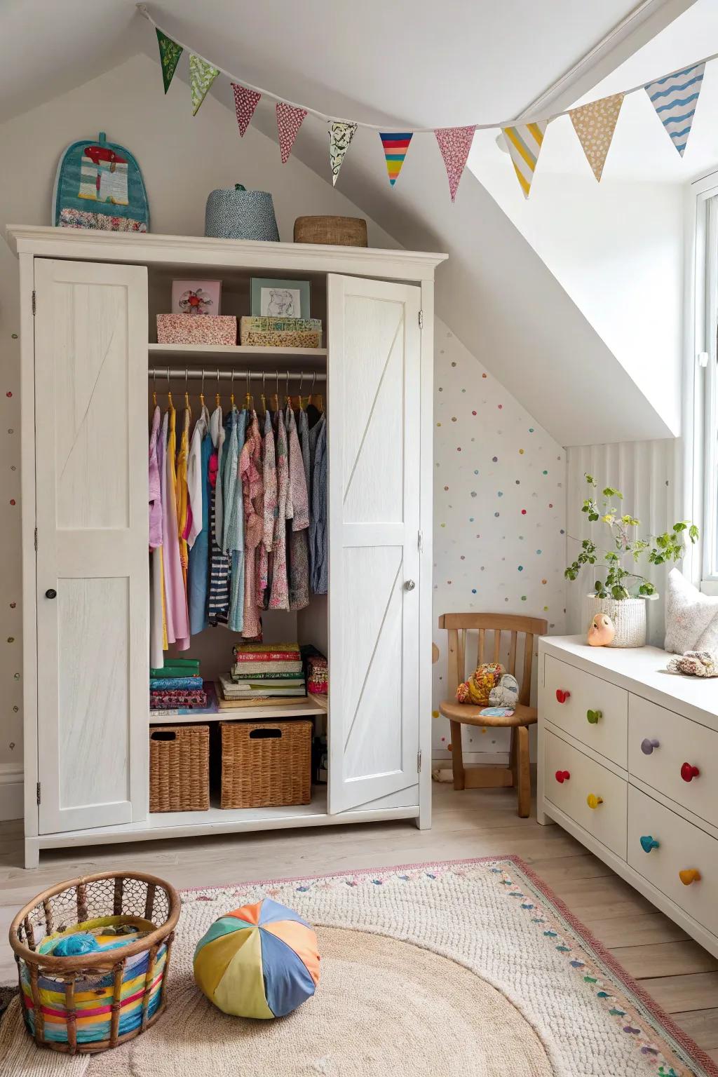 Accessible storage fosters independence.