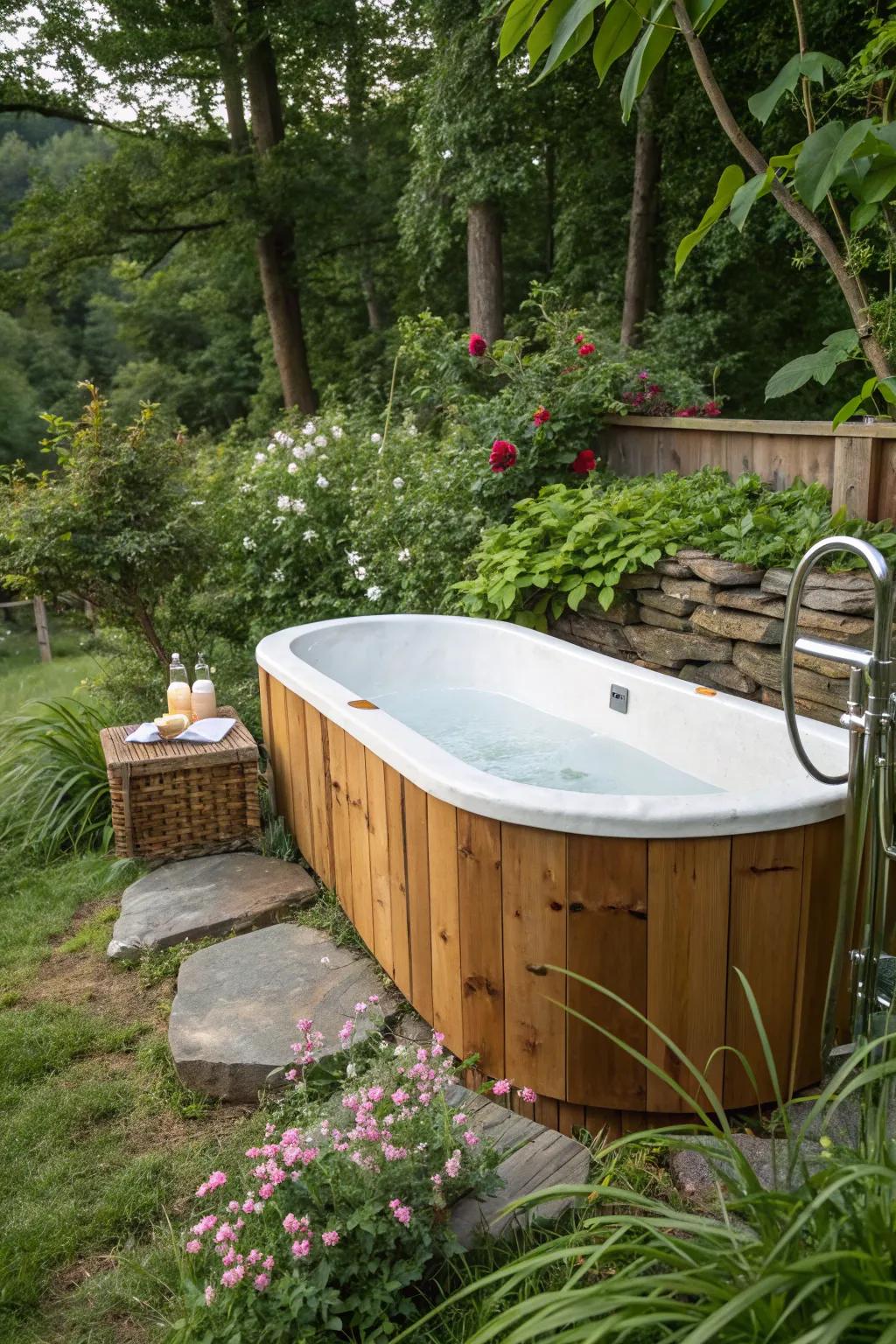 Immerse yourself in pine comfort with a nature-inspired wood configuration.