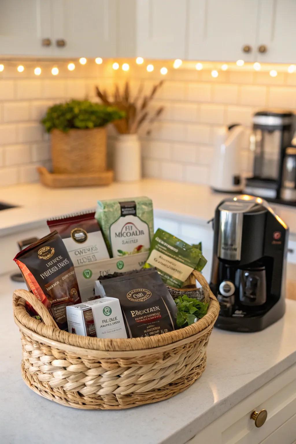Premium coffee and tea to support new parents.