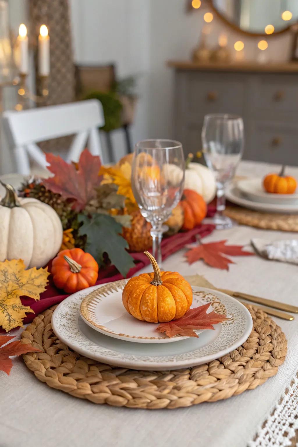 Seasonal features deliver festive charm to your table.