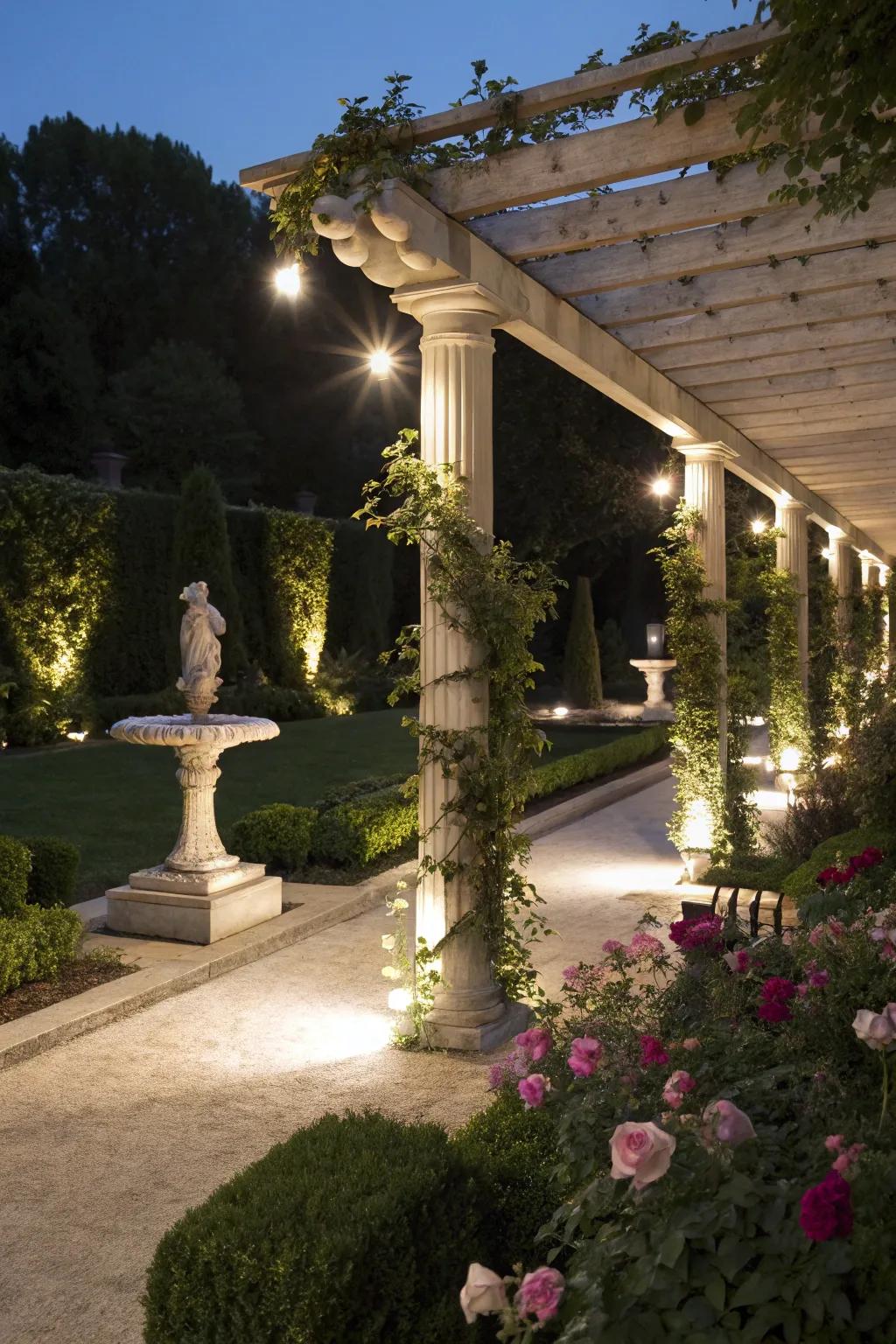 Beamers emphasize your garden's standout features.