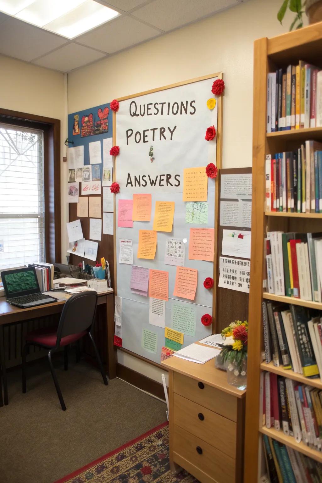 Foster thought through a verse-based Q&A setup.
