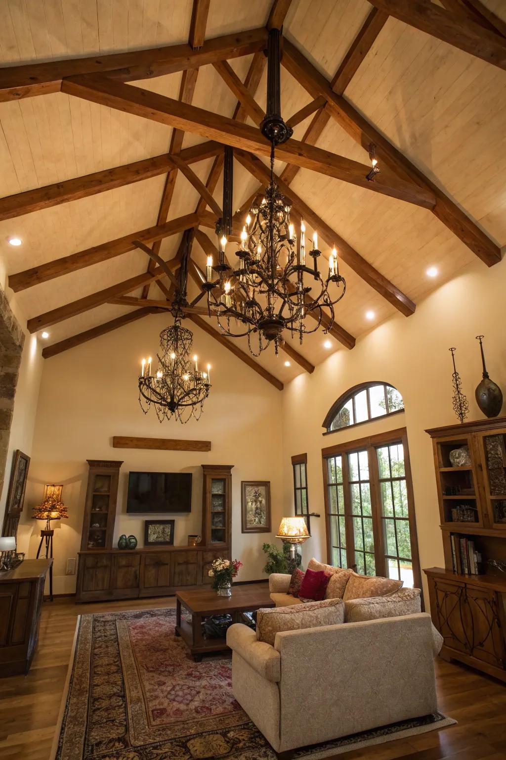 A ceiling that turns heads and introduces architectural interest.