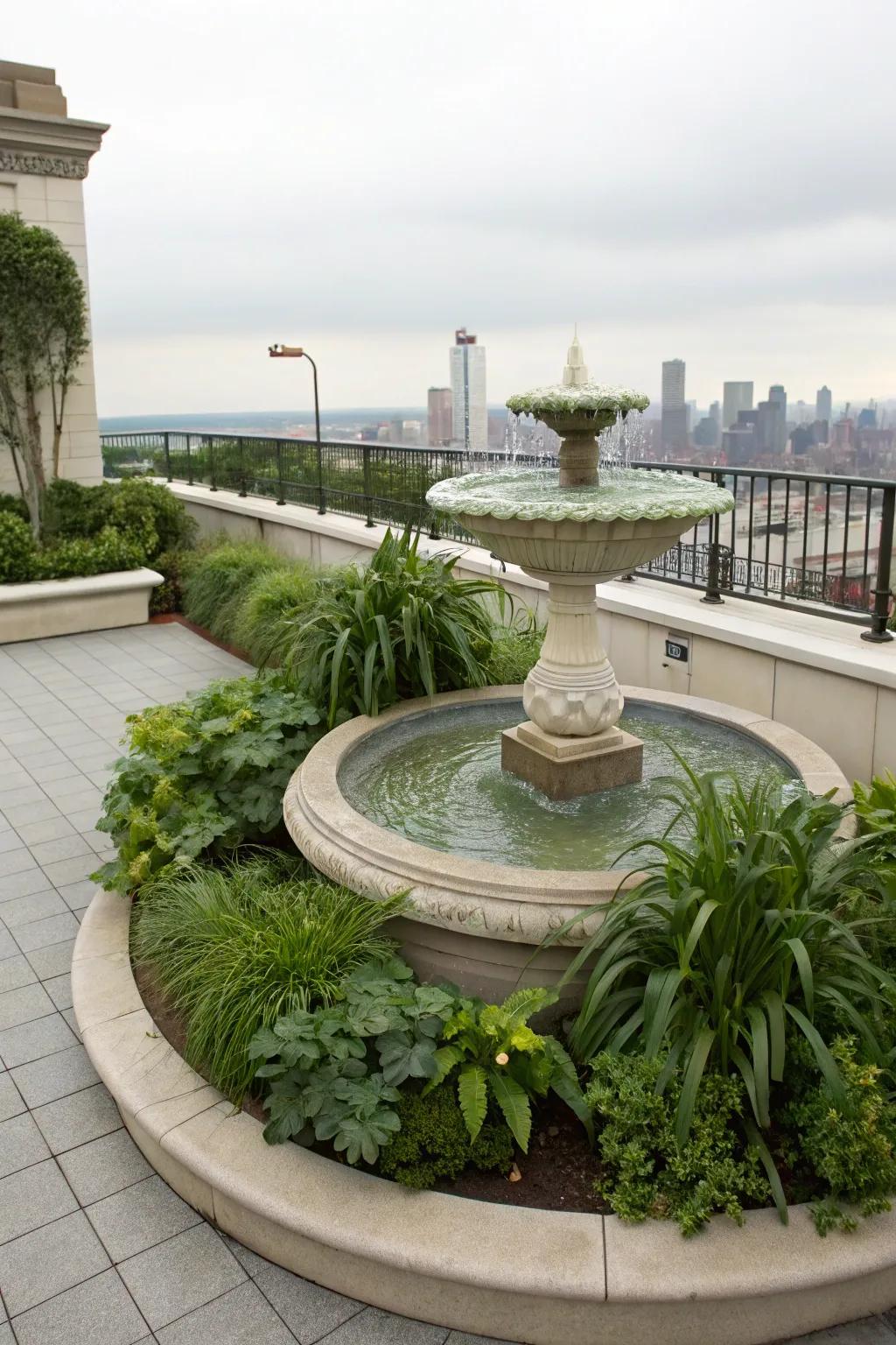 Introduce tranquility via a gorgeous aquatic feature.