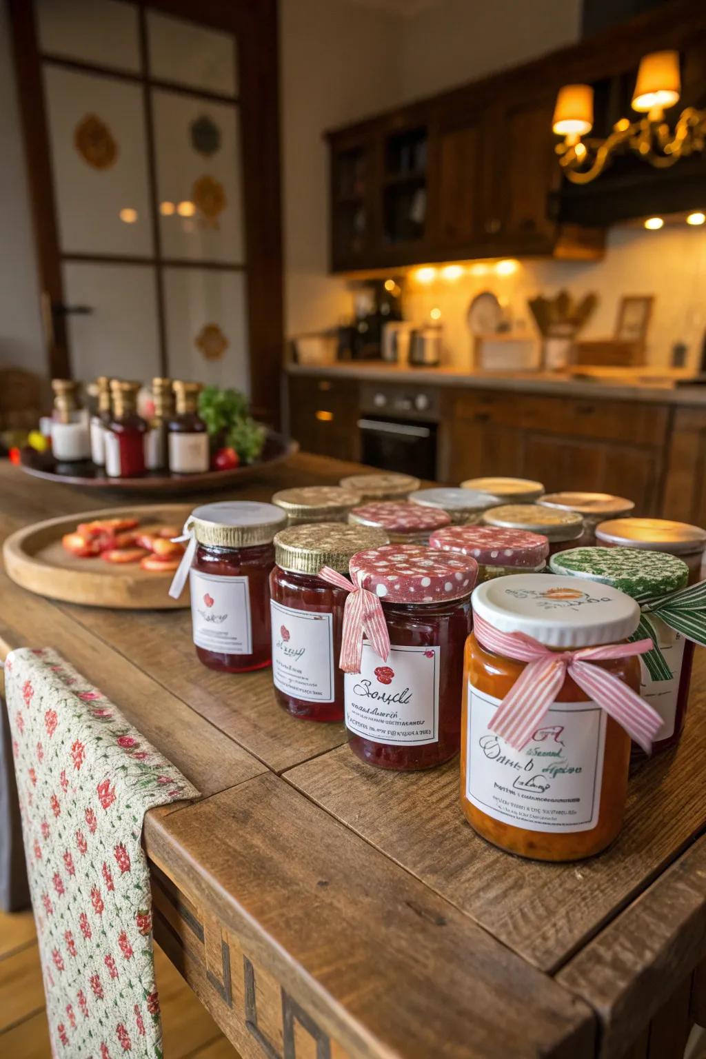 Homemade preserve capturing the essence of the season.