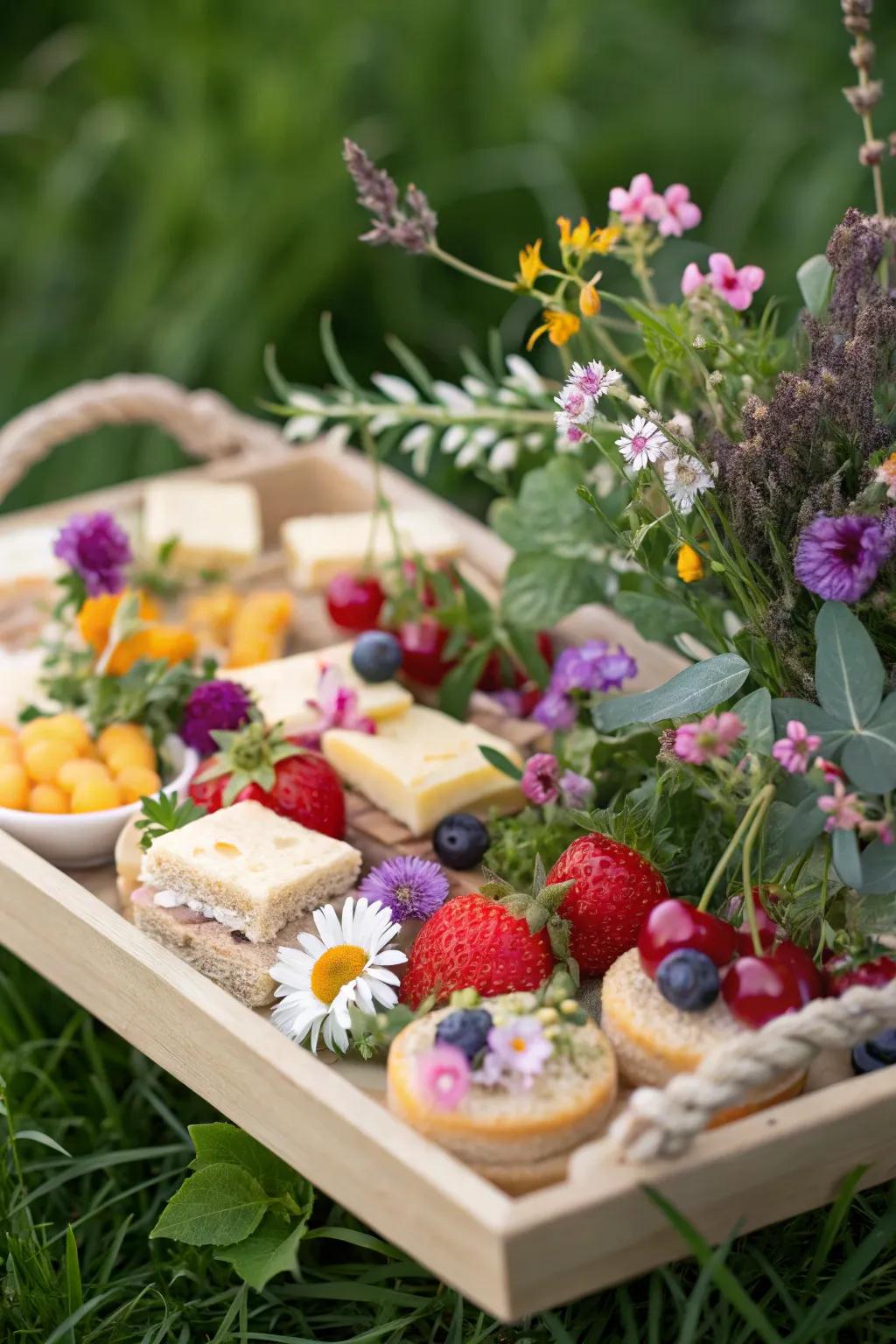 A floral and fragrant tray for an enchanting touch.