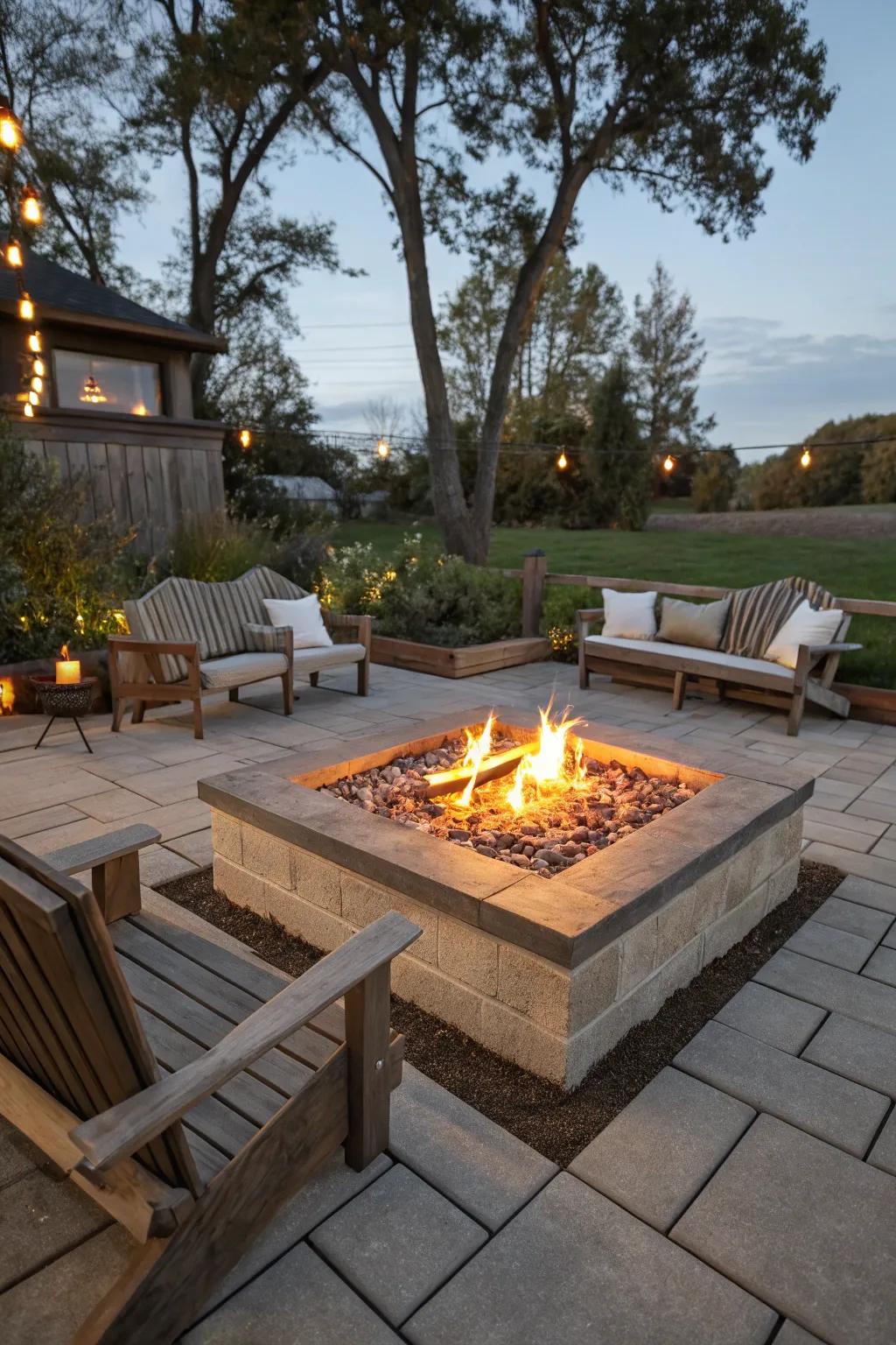 Built-in lighting creates a magical ambiance.