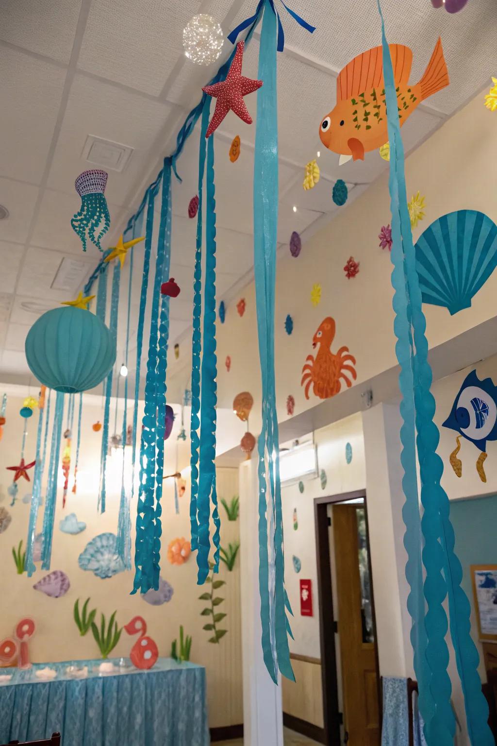 A subaquatic journey that fascinates toddlers using marine enchantment.