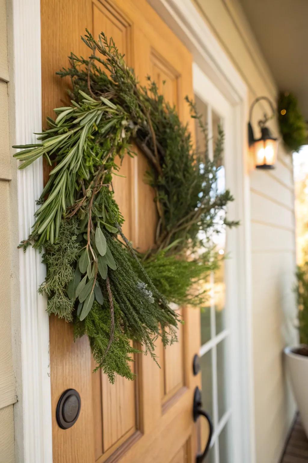 Fragrant herb ensemble brings both beauty and aroma to your door.