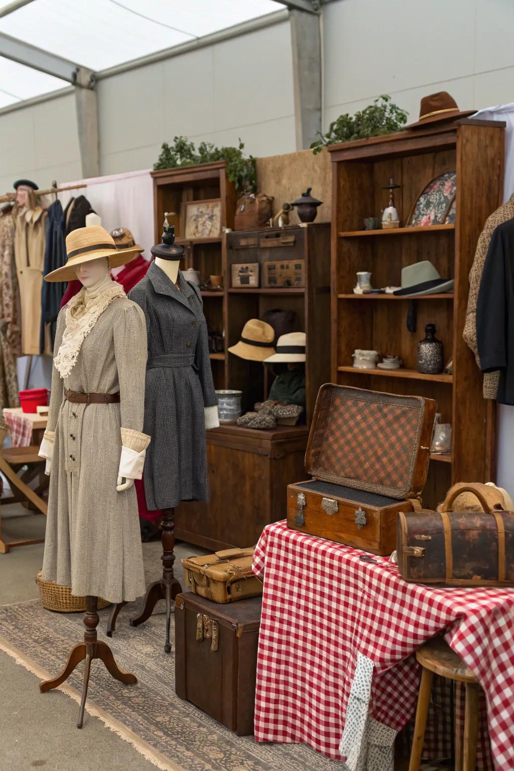 Vintage mannequins incorporate allure and function to displays.