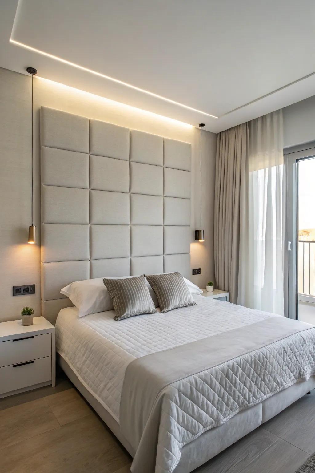 Minimalist panels offer a sleek and contemporary look.