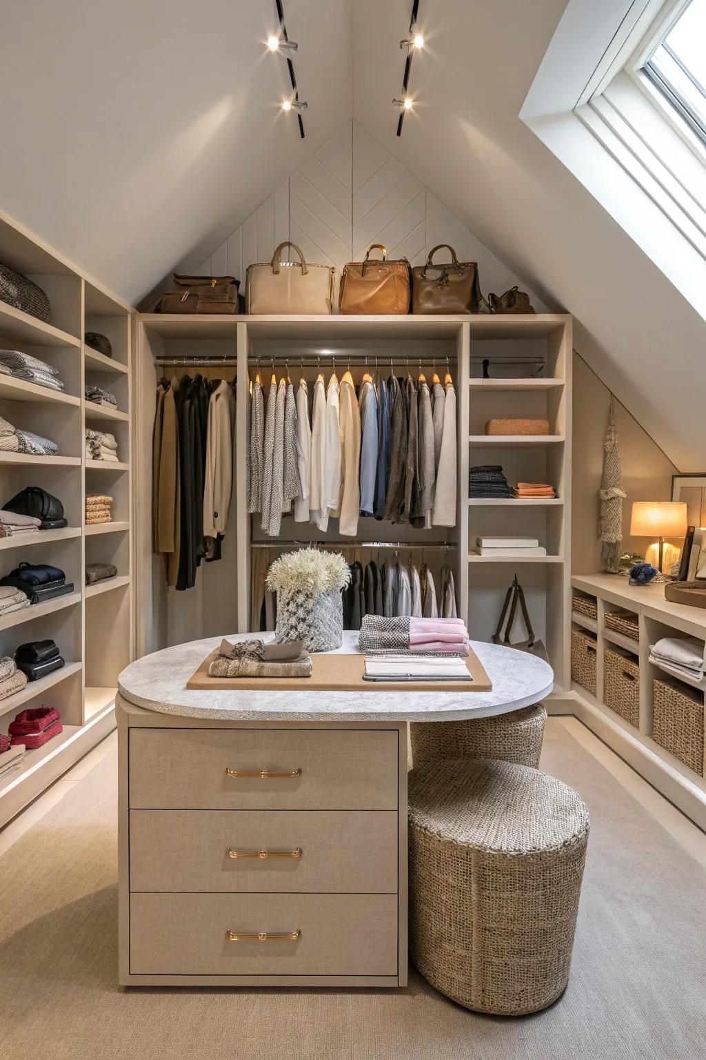 A display surface maintains cherished items accessible and appends flair.