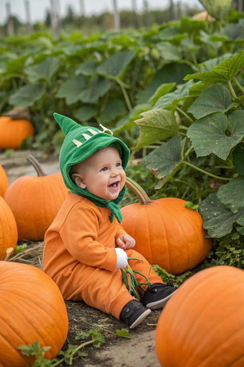 A classic gourd look for a classic Halloween.