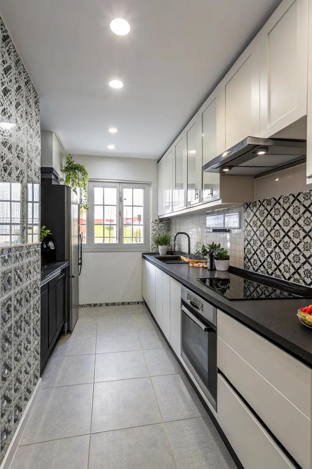 Unified backsplashes craft seamless and modern kitchen designs.