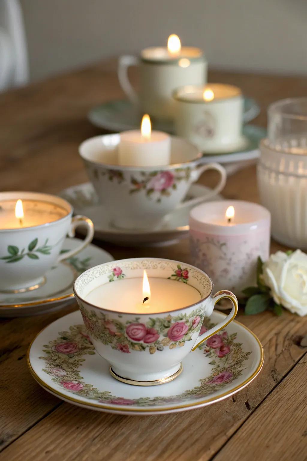Conceive ambiance employing dainty cup beacons.