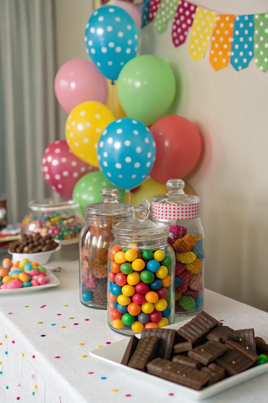 Edible centerpieces that sweeten the deal for party guests.