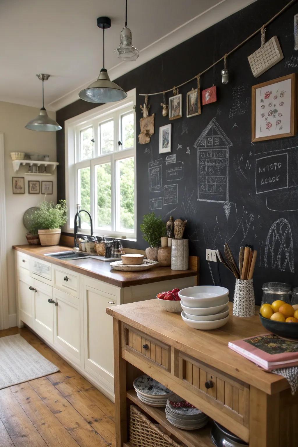 A writing surface barrier infuses a functional and creative impression to your home.