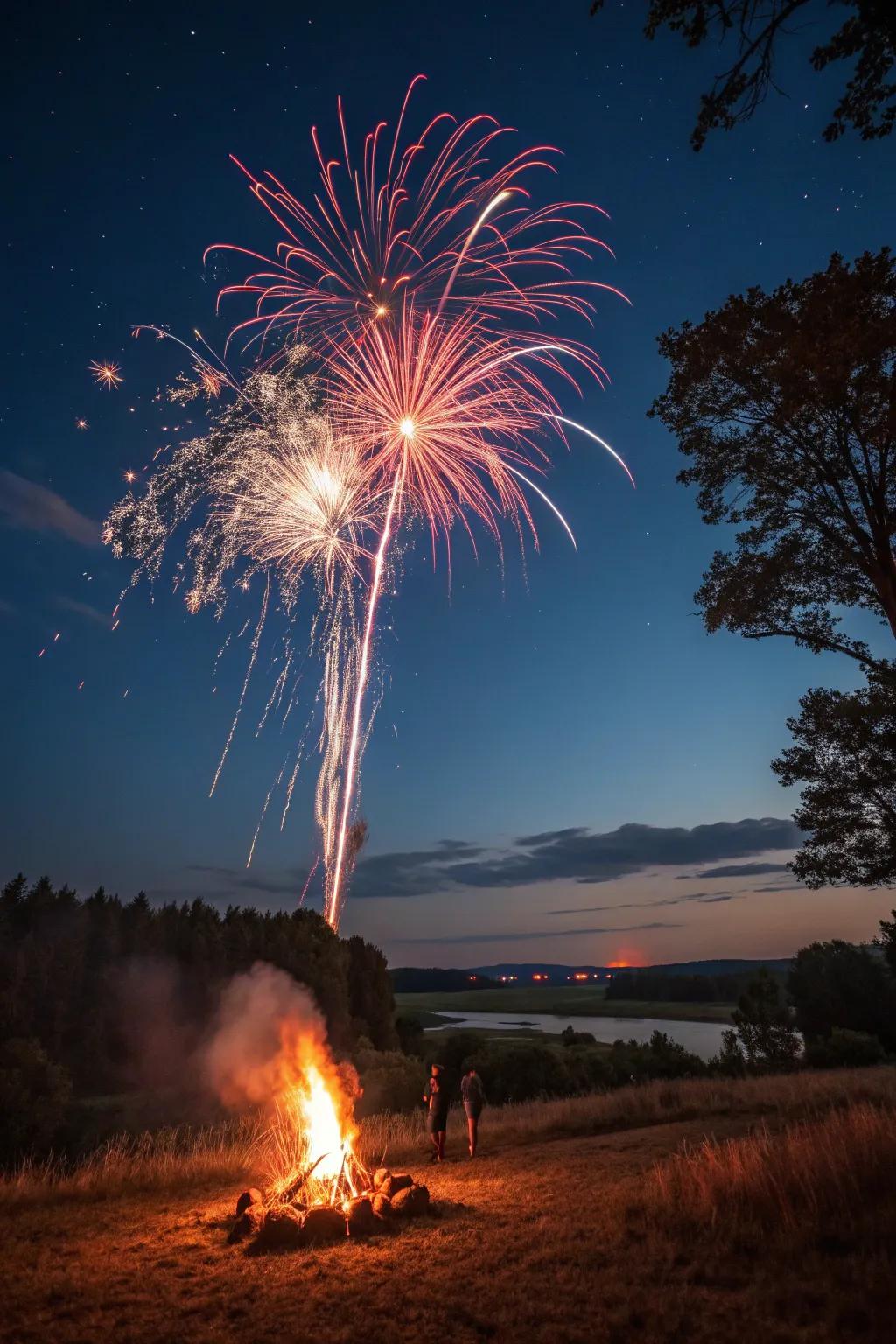 A breathtaking fireworks display to conclude the night.