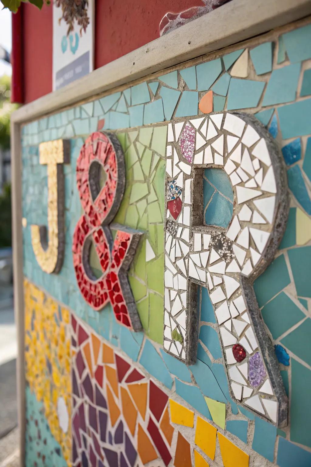 Customized mirror artwork makes a thoughtful present.