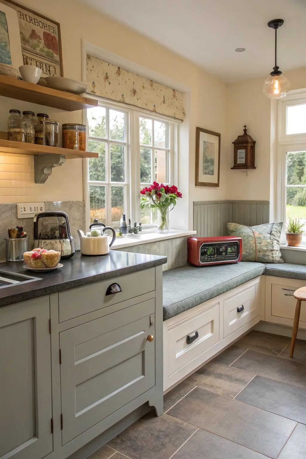 Design a tailored space with mixed-style layouts.