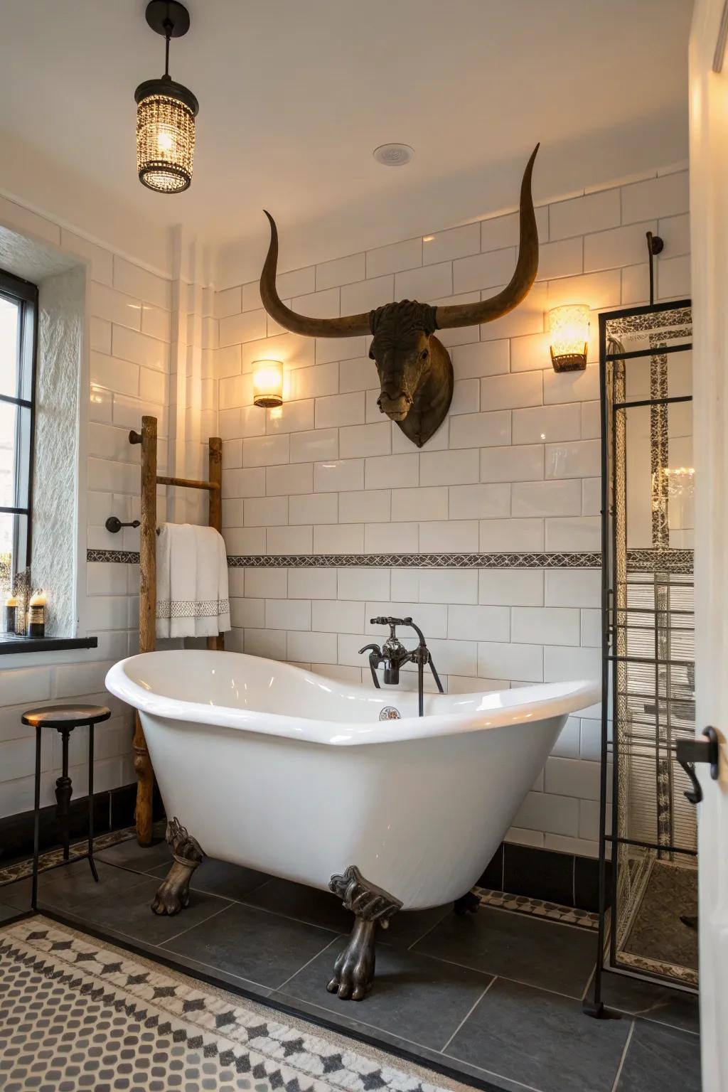 Give your bathroom some countryside charm.
