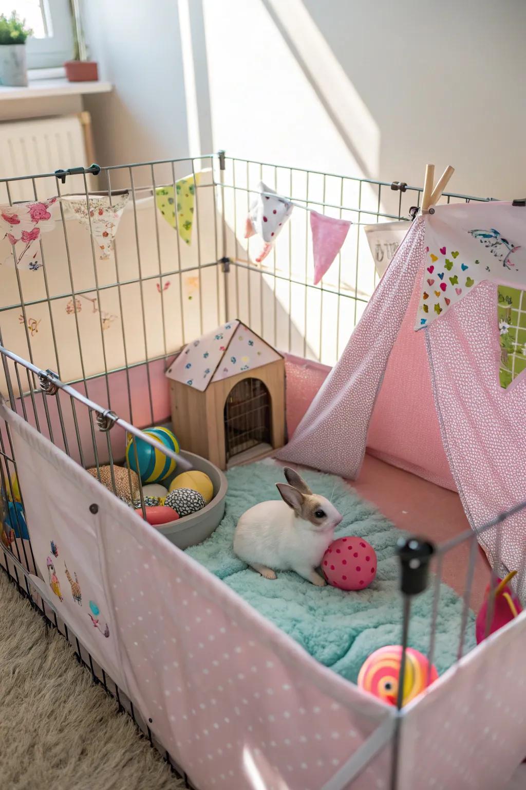 Themed fillings inject a hint of persona into the bunny’s abode.