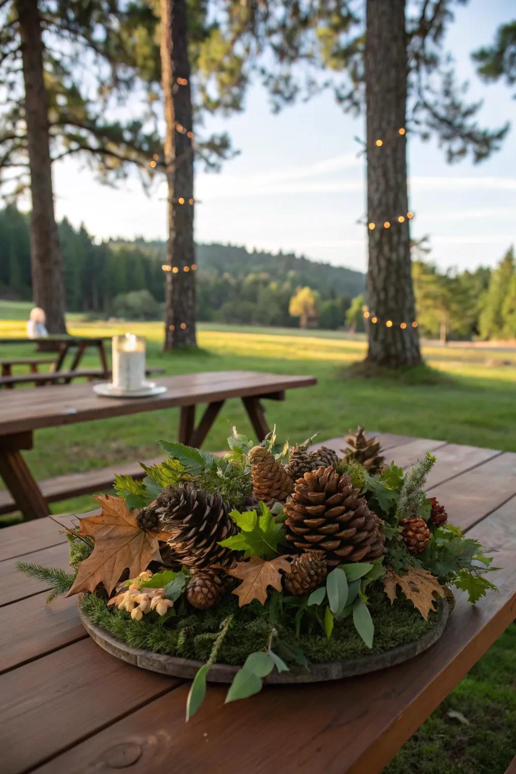 Conjure awe-inspiring centerpieces using found treasures from the landscape.