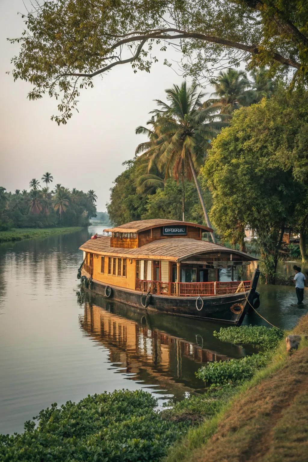 Charming floating vessel offering a peaceful and singular living encounter.