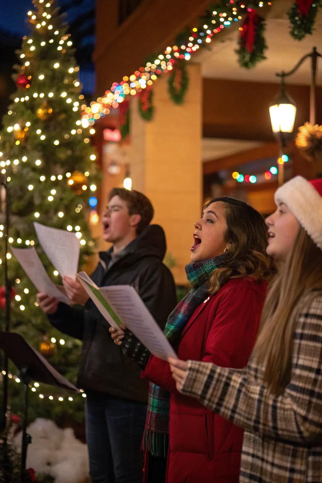 An amusing and spirited Yuletide Carol Mimicry Showdown illuminating the chamber.