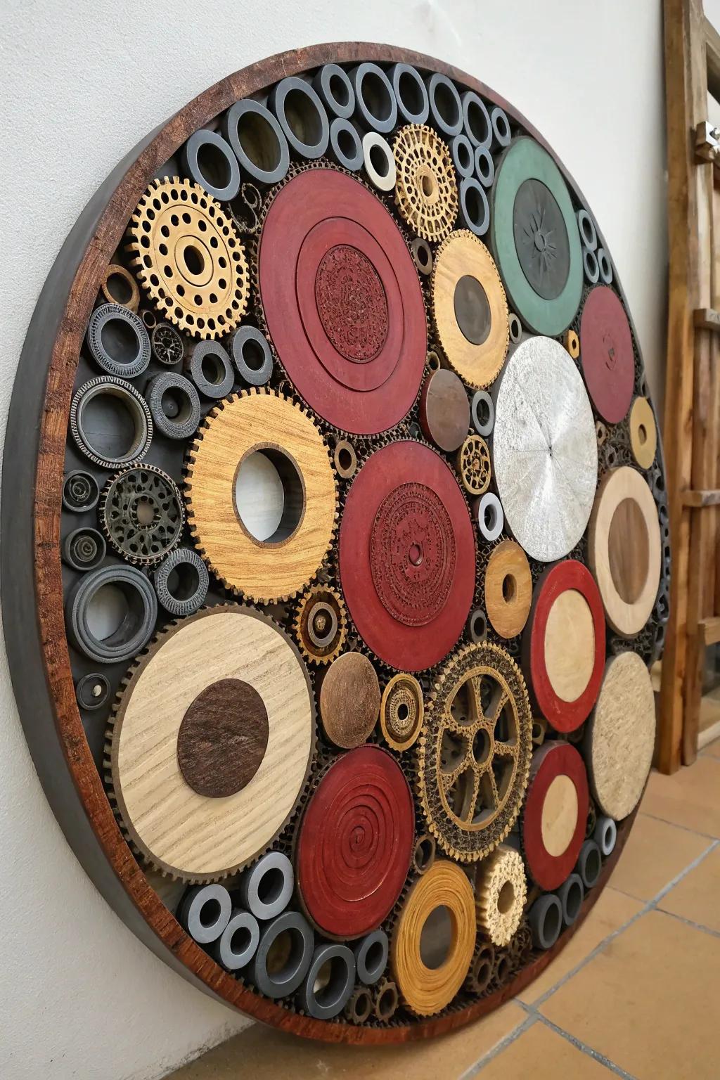 Go green with eco-friendly circle art.