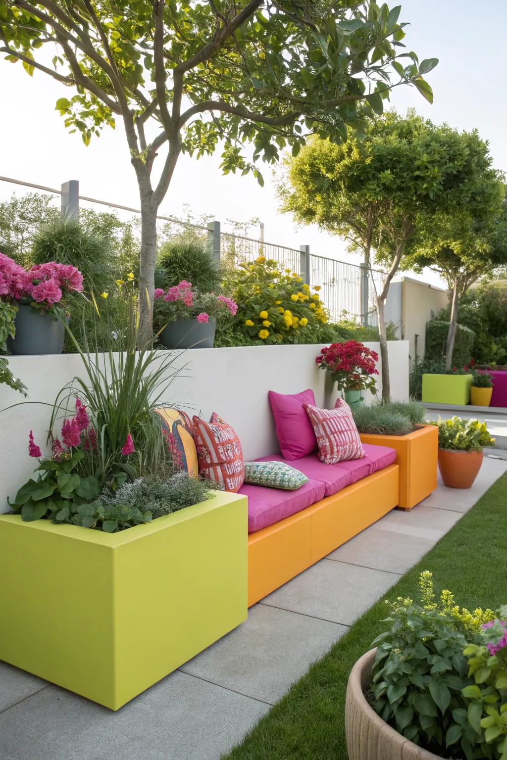 Bold colors create a striking statement.