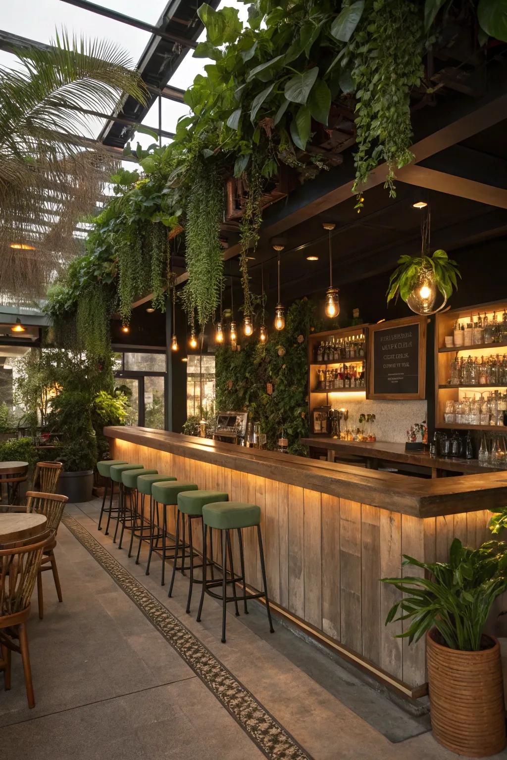 Nature-inspired designs offer calmness.