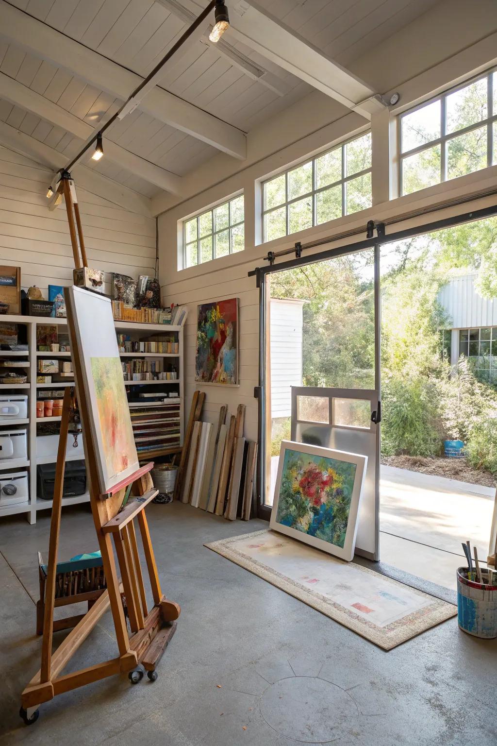 An art space sanctuary where creativity flourishes.