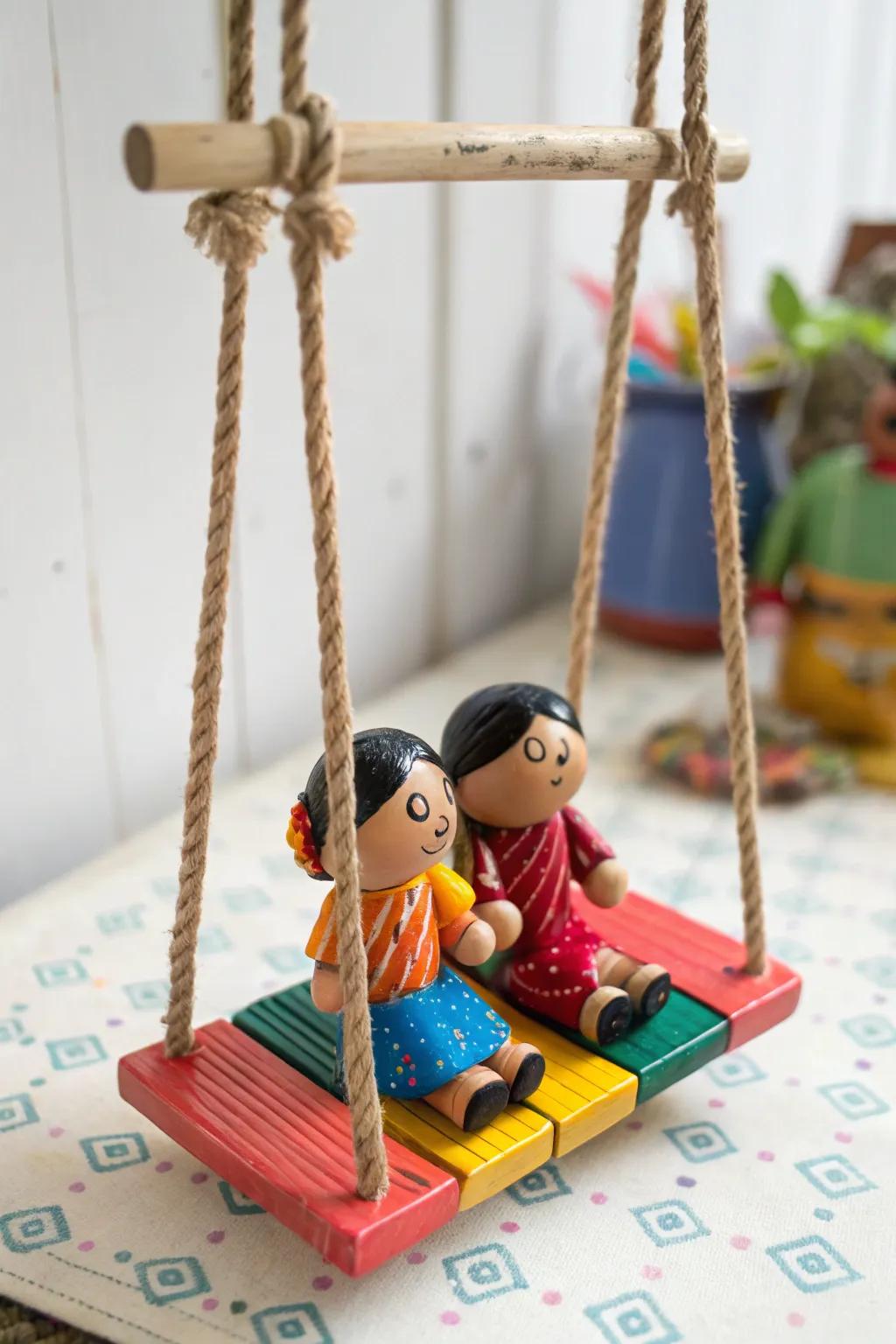 Oscillating effigies impart a spirited ambiance to the Golu exhibition.