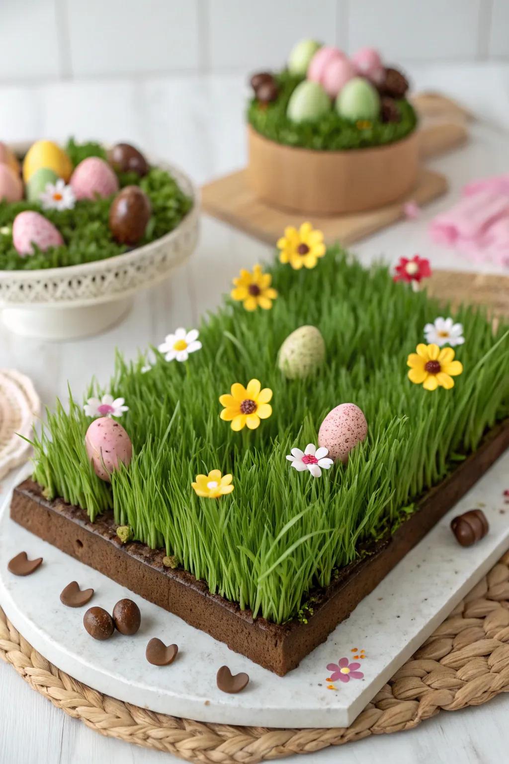 A creative miniature garden landscape that is a visual delight.