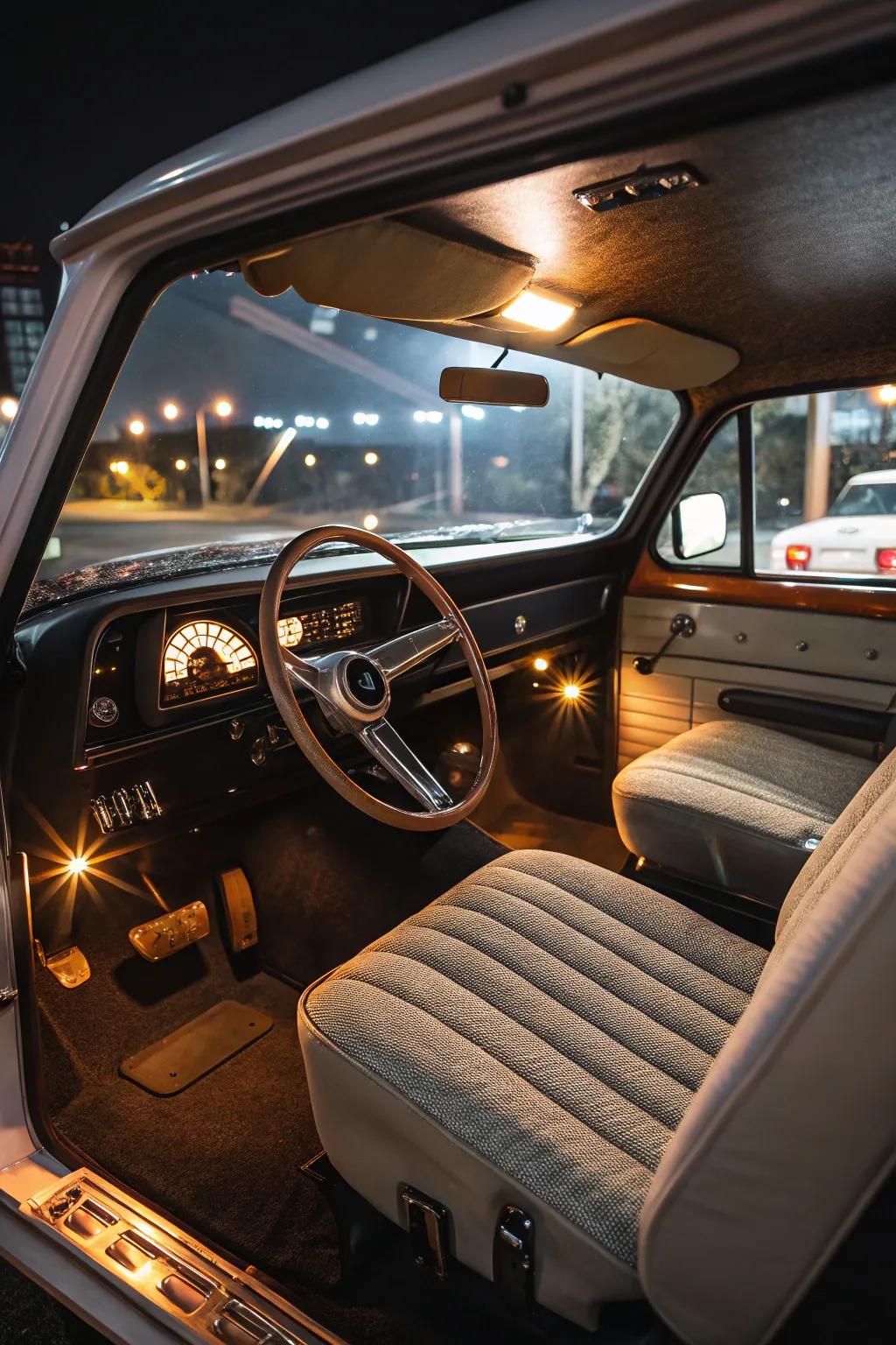 Set the mood with expertly placed mood illumination.