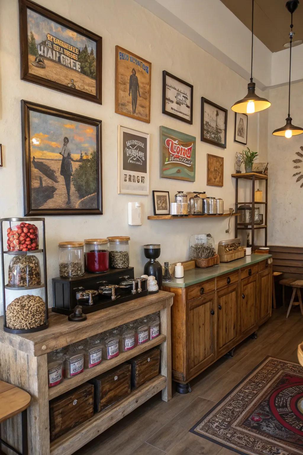 Varied art for visual appeal.