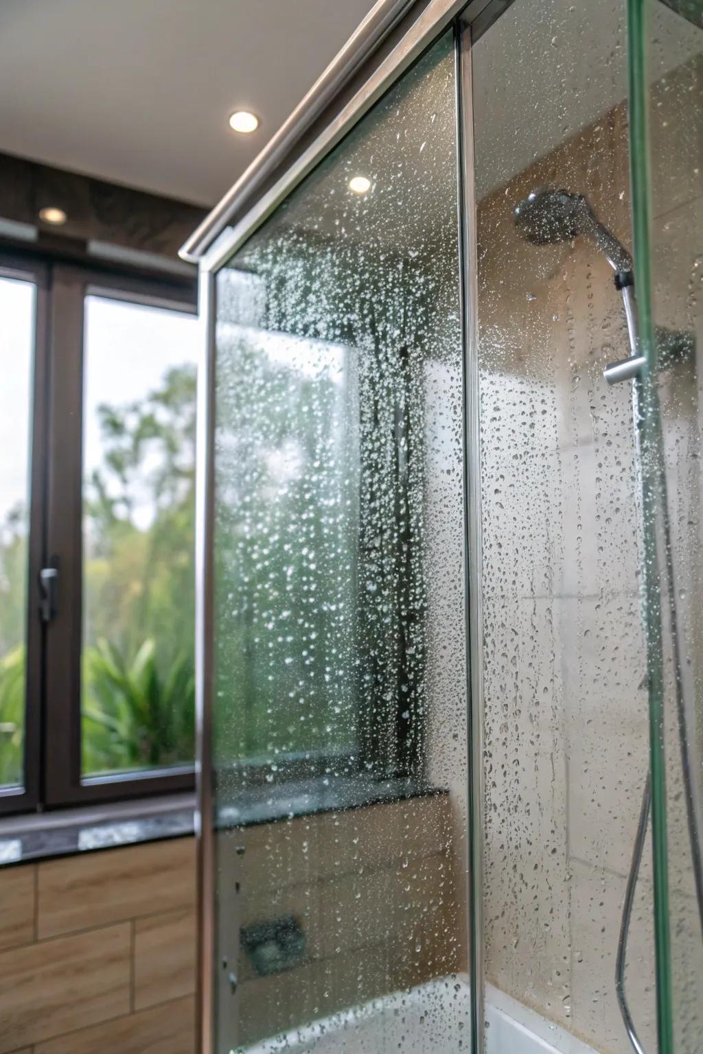 Rain glass balances texture with privacy.